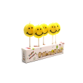 Popular birthday cartoon Happy Face candle with 5pcs candle